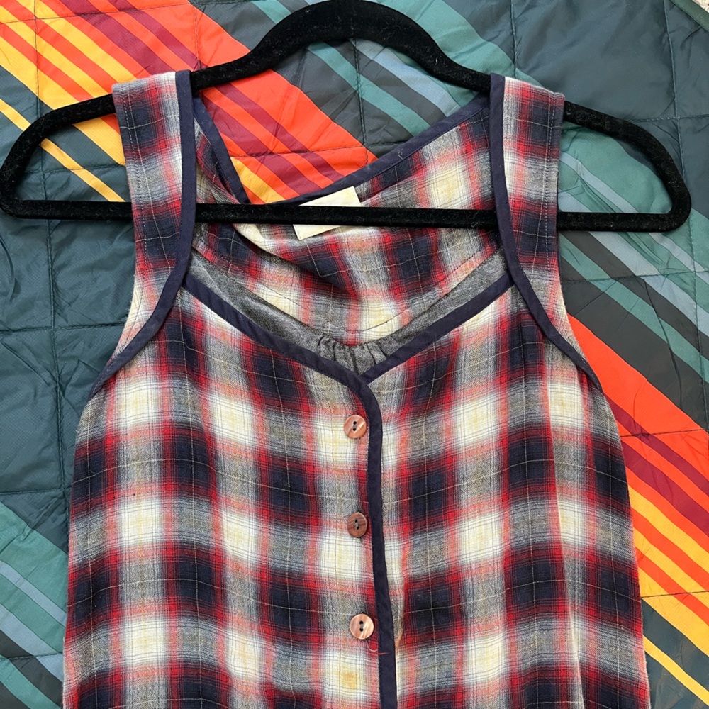 Vintage plaid dress - Picture 2 of 4